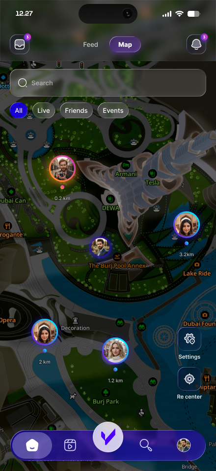 Vibors map view